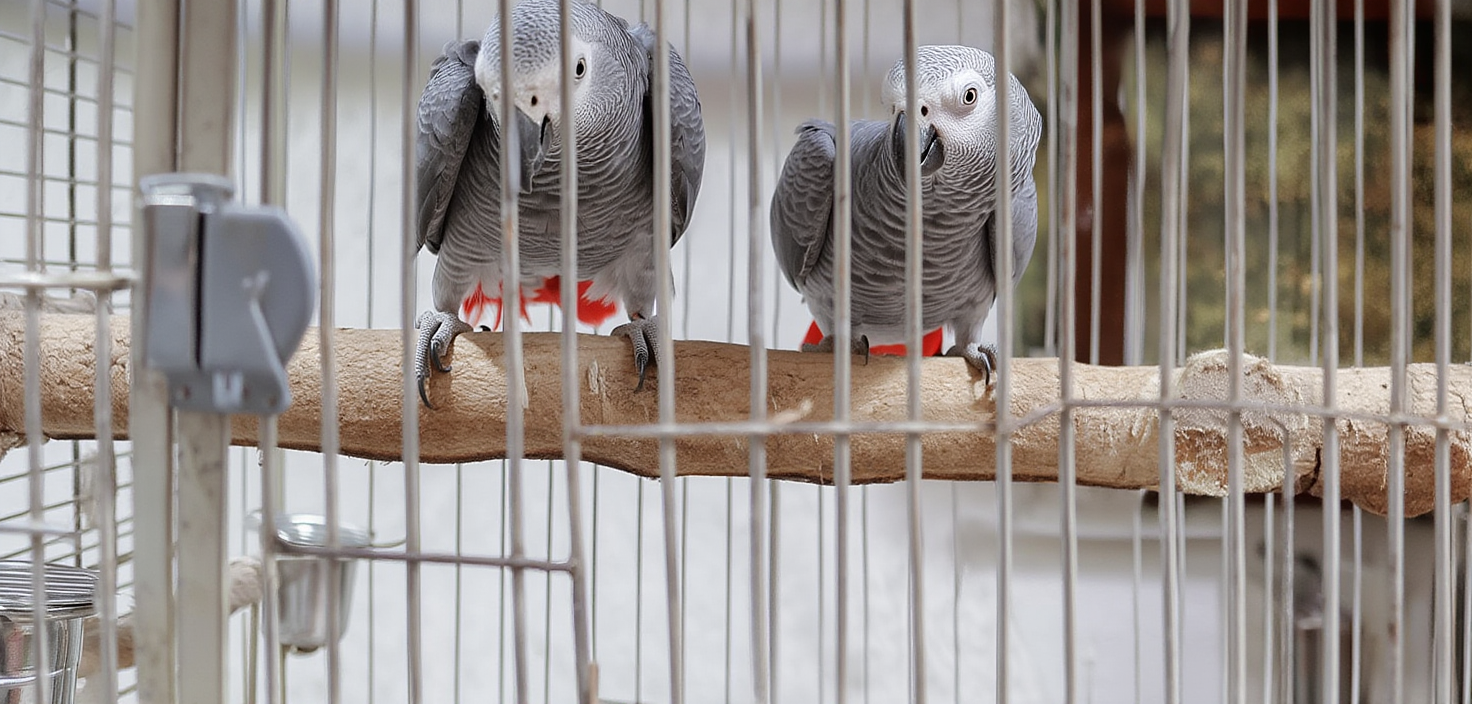 PROVEN BREEDING PAIR OF AFRICAN GREY - Image 5